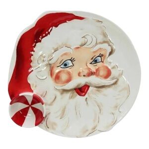 Mud Pie Santa Chip 'n' Dip Serving Plate Large